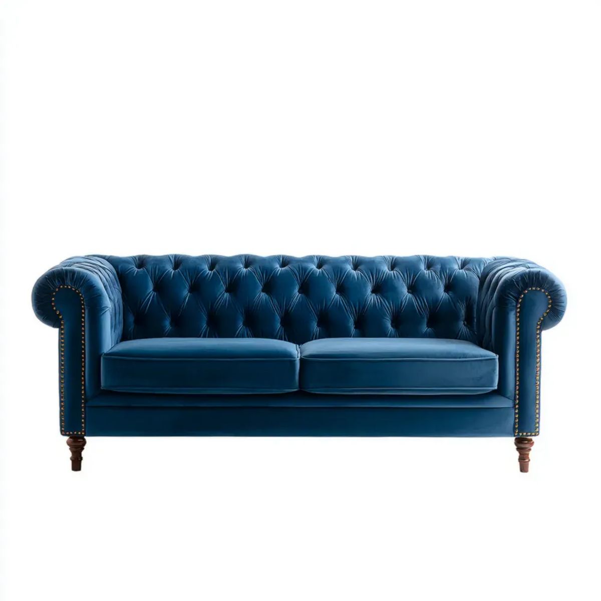 Sofa, Chesterfield 2 Bethanblue Bethanvelvet Bethanvelt Oil Bethansoft sofa, 180 x 85 x 75 cm